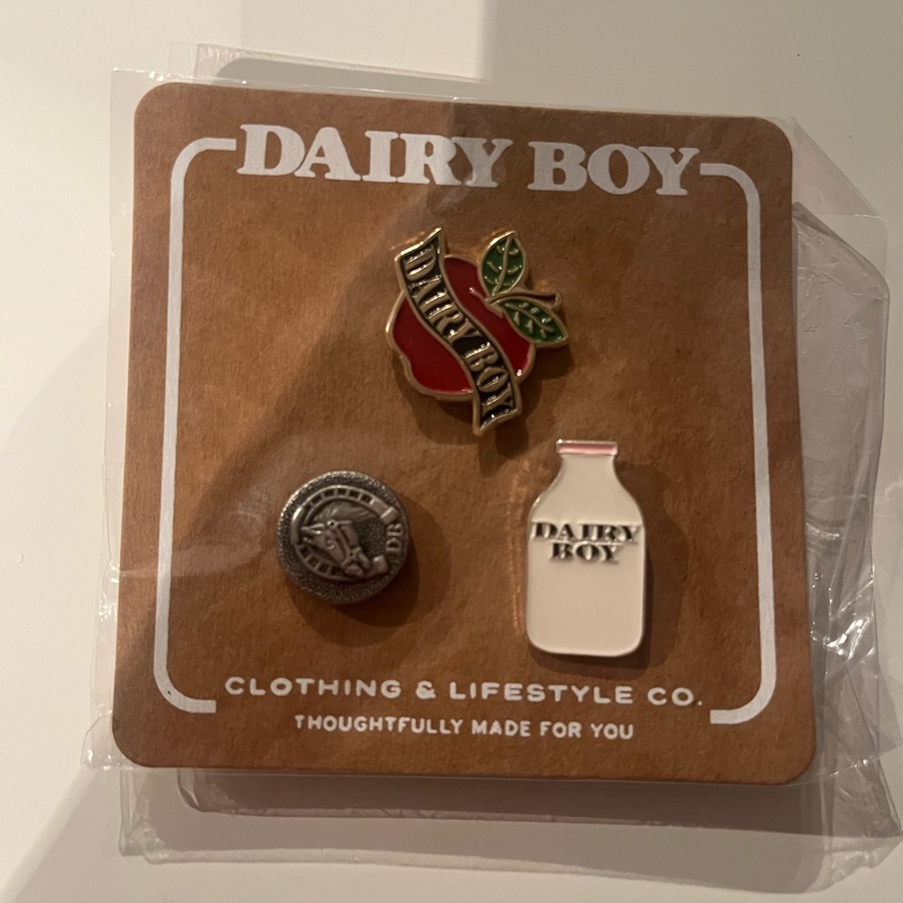 Dairy Boy Enamel Pin Set